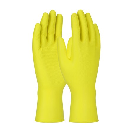 Pip Extended Use Ambidextrous Nitrile Glove with Textured Fish Scale Grip - 6 Mil, 48PK 67-306/M